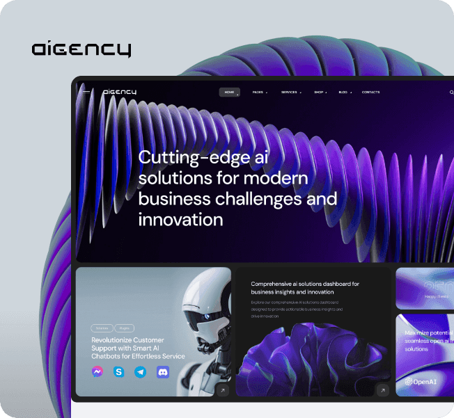 AI Agency & Technology HTML Template