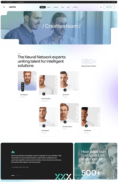 AI Agency & Technology NextJs Template